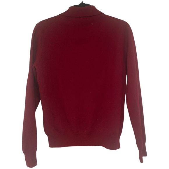 Bloomingdale's Merino Wool Sweater in Deep Red GUC L - Picture 2 of 4